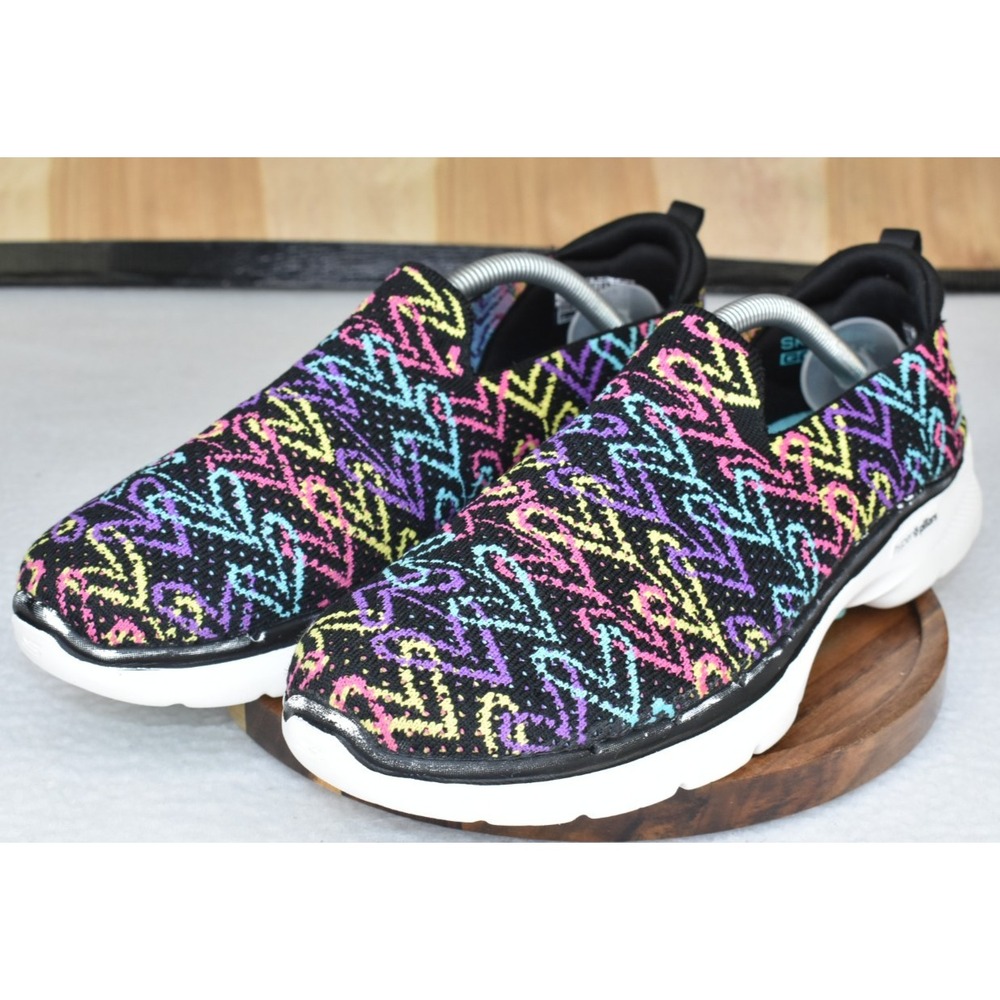Skechers x JGoldcrown GOwalk 6 Golden Charm Women Shoes Size 9 Multi Sneakers